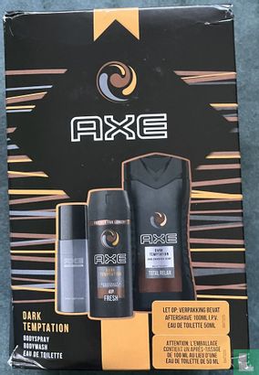 AXE Dark Temptation geschenkset - bodyspray deodorant 150ml - douchegel 250ml - Aftershave 100ml - Afbeelding 1