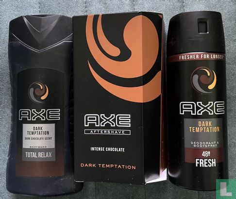 AXE Dark Temptation geschenkset - bodyspray deodorant 150ml - douchegel 250ml - Aftershave 100ml - Afbeelding 3