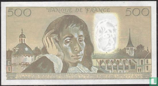 Frankrijk 500 Francs 1991 - Afbeelding 2