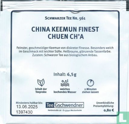 China Keemun Finest Chuen Ch'a - Afbeelding 2