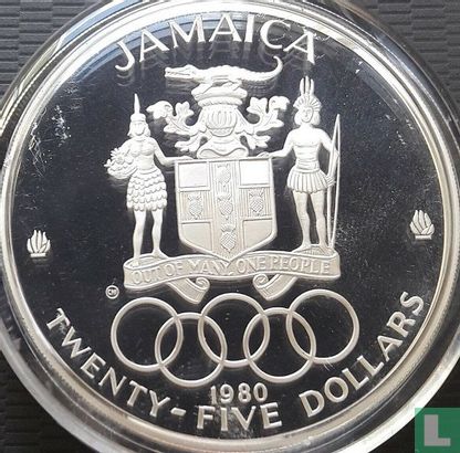 Jamaica 25 dollars 1980 (PROOF) "Summer Olympics in Moscow" - Image 1
