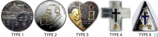 Libéria 10 dollars 2005 (type 1) "Death of Pope John Paul II" - Image 3