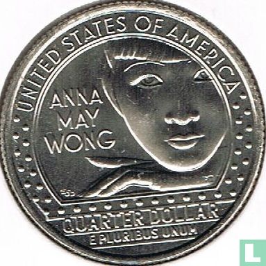 United States ¼ dollar 2022 (P) "Anna May Wong" - Image 2