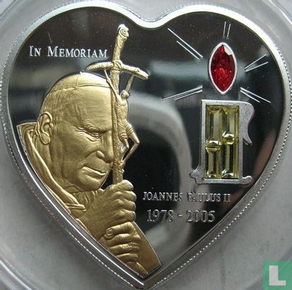 Liberia 10 Dollar 2005 (Typ 3) "Death of Pope John Paul II" - Bild 2
