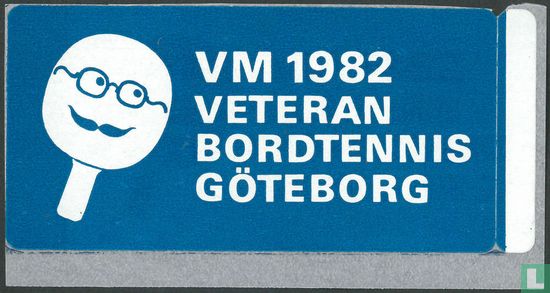 VM 1982 Veteran bordtennis Göteburg