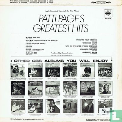 Patti Page's Greatest Hits - Image 2