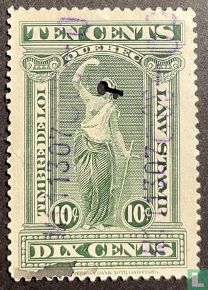 Quebec law stamp QL56 ($0.10)