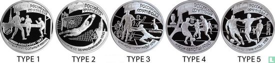 Russia 1 ruble 1997 (PROOF - type 1) "100th anniversary of football in Russia" - Image 3