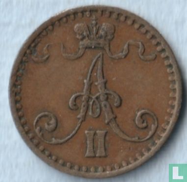 Finnland 1 Penni 1865 - Bild 2