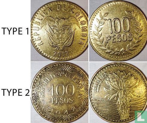 Colombia 100 pesos 2012 (type 1) - Afbeelding 3