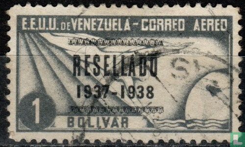 Opdruk "RESELLADO 1937-1938" 