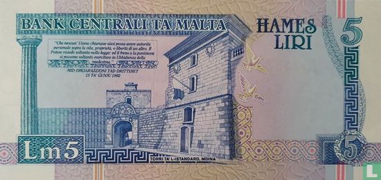 Malta 5 Liri - Bild 2