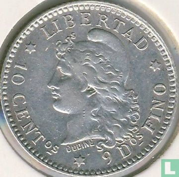 Argentinië 10 centavos 1883 - Afbeelding 2