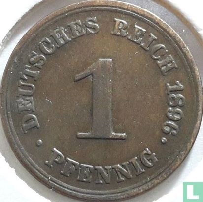 Duitse Rijk 1 pfennig 1896 (E) - Afbeelding 1