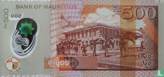 Ile Maurice 500 roupies - Image 2