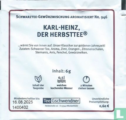 Karl-Heinz, Der Herbsttee [r] - Afbeelding 2