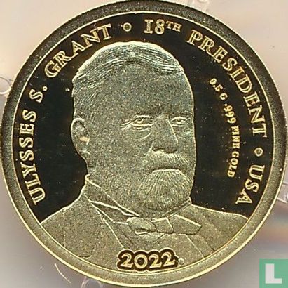 Congo-Brazzaville 100 francs 2022 (PROOF) "Ulysses S. Grant" - Image 1