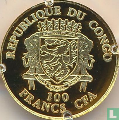 Congo-Brazzaville 100 francs 2022 (PROOF) "Ulysses S. Grant" - Afbeelding 2