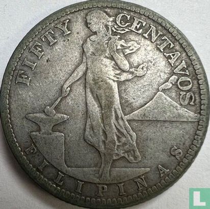Philippines 50 centavos 1907 (S) - Image 2