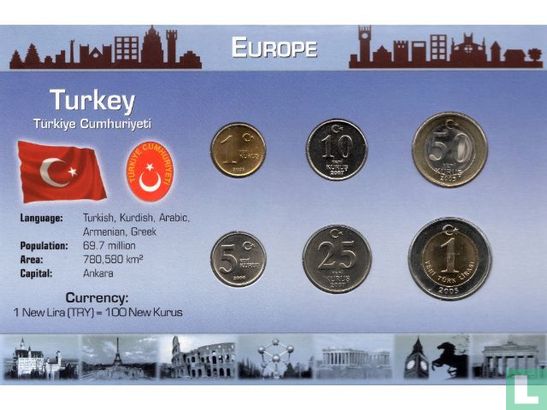 Turquie combinaison set "Coins of the World" - Image 1