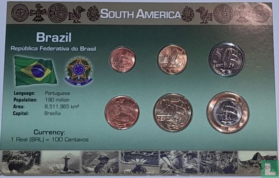 Brésil combinaison set "Coins of the World" - Image 1