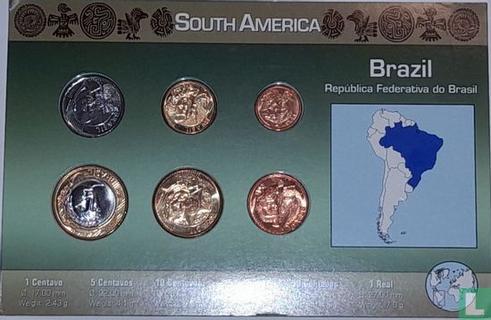 Brazilië combinatie set "Coins of the World" - Afbeelding 2