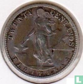 Philippines 20 centavos 1917 - Image 2