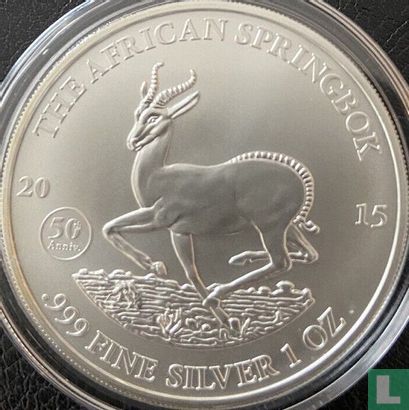 Gabon 1000 francs 2015 (kleurloos) "Springbok" - Afbeelding 1