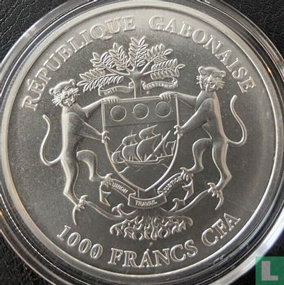 Gabon 1000 francs 2015 (kleurloos) "Springbok" - Afbeelding 2