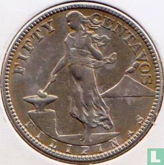 Philippines 50 centavos 1918 - Image 2