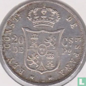 Philippines 20 centimos 1885 - Image 2