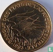 États d'Afrique centrale 25 francs 1983 - Image 1