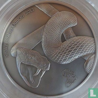 Gabon 2000 francs 2013 (kleurloos) "Snake" - Afbeelding 1