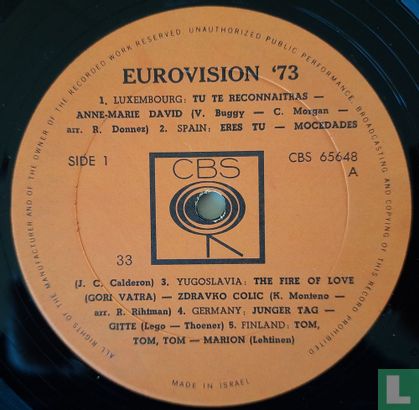 Eurovision 73 - Afbeelding 3