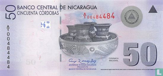 Nicaragua 50 Cordobas  - Afbeelding 1