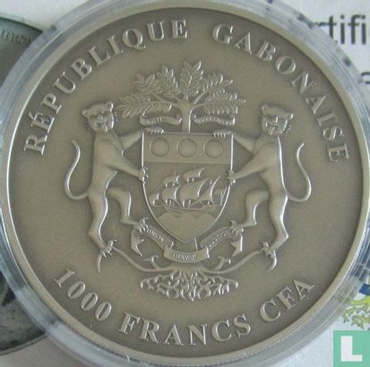 Gabon 1000 francs 2013 (colourless) "Lion" - Image 2