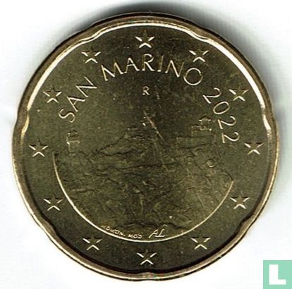 San Marino 20 cent 2022 - Image 1