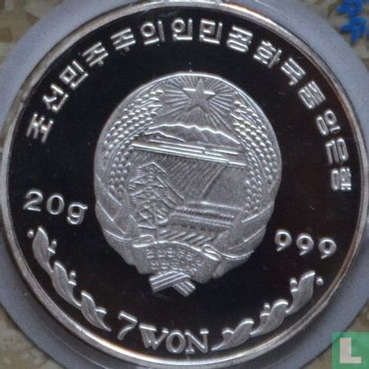 Corée du Nord 7 won 2001 (BE) "2002 Winter Olympics in Salt Lake City" - Image 2