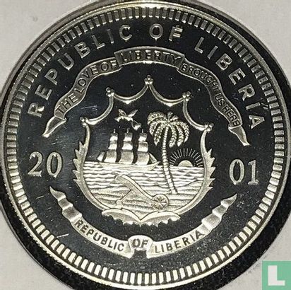 Liberia 20 dollars 2001 (PROOF) "D-Day landing" - Image 1