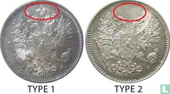 Finlande 50 penniä 1917 (type 1) - Image 3
