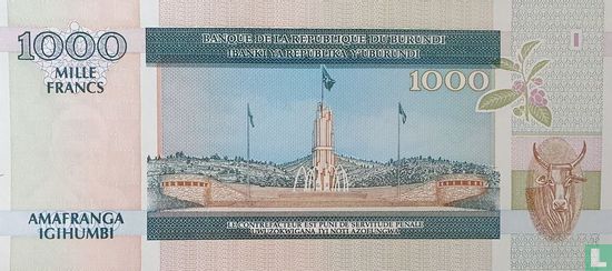 Burundi 1000 Francs - Afbeelding 2
