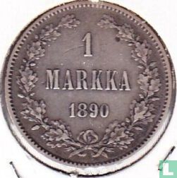 Finlande 1 markka 1890 - Image 1