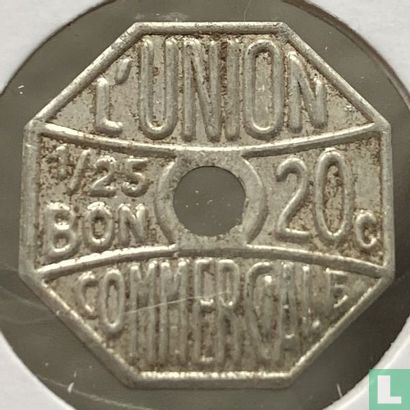 France - 20c 1/25 BON L'Union Commerciale ca 1914 - Image 1