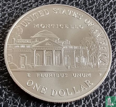 Vereinigte Staaten 1 Dollar 1993 "250th anniversary Birth of Thomas Jefferson" - Bild 2