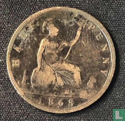Verenigd Koninkrijk ½ penny 1868 - Afbeelding 1