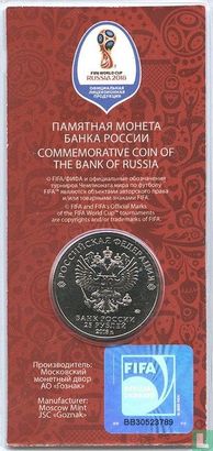 Russie 25 roubles 2018 (folder) "Football World Cup in Russia - Official emblem" - Image 2
