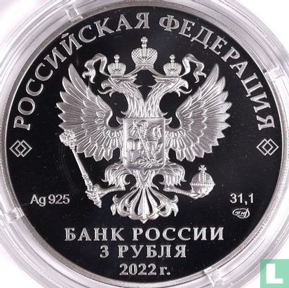 Russie 3 roubles 2022 (BE) "Ivan Tsarevich and the gray wolf" - Image 1