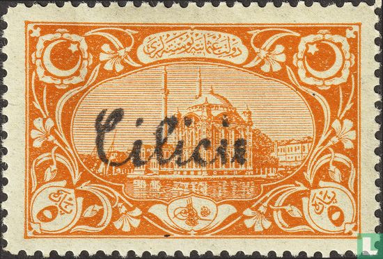 Ortoköy mosque, with overprint