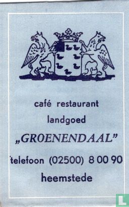 Café Restaurant Landgoed "Groenendaal"  - Afbeelding 1