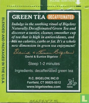 Green Tea Decaffeinated   - Afbeelding 2